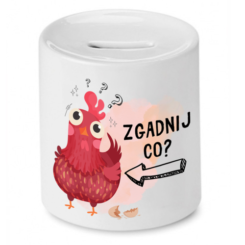 Skarbonka Prezent Śmieszny Zabawny - Zgadnij co?