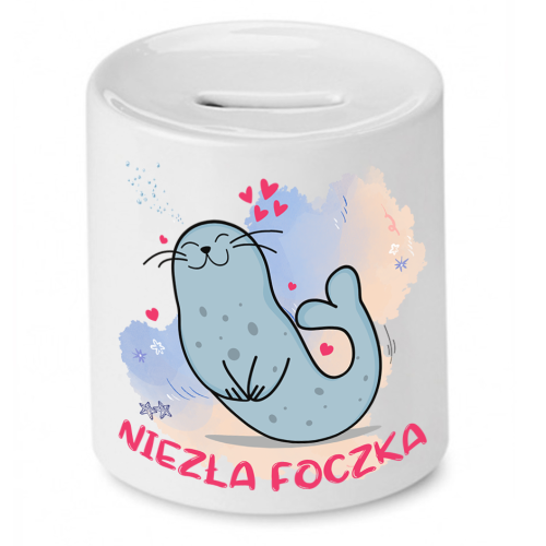 Skarbonka Prezent Śmieszny Zabawny - Niezła foczka