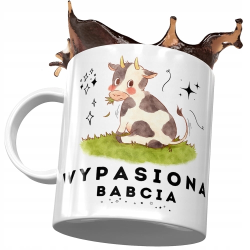 Kubek Dla Babci Babuni na Dzień Babci Prezent - Wypasiona babcia z Nadrukiem ze Zdjęciem