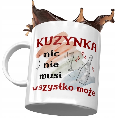 Kubek Dla Kuzynki na Urodziny na Prezent z Nadrukiem ze Zdjęciem