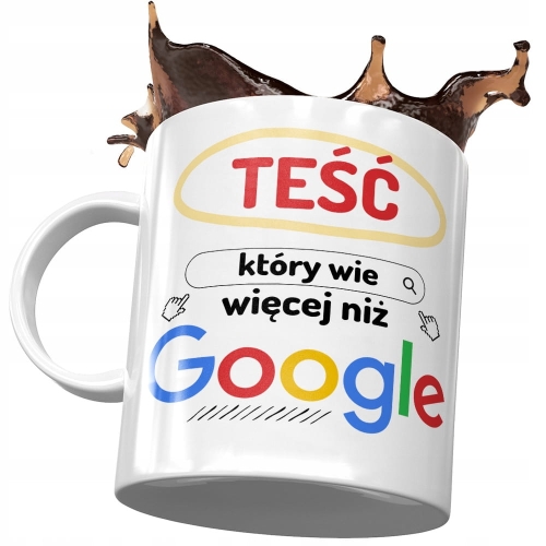 Kubek dla Teścia Teściunia Pana Taty na Prezent z Nadrukiem ze Zdjęciem