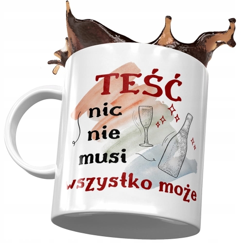 Kubek dla Teścia Teściunia Pana Taty na Prezent z Nadrukiem ze Zdjęciem