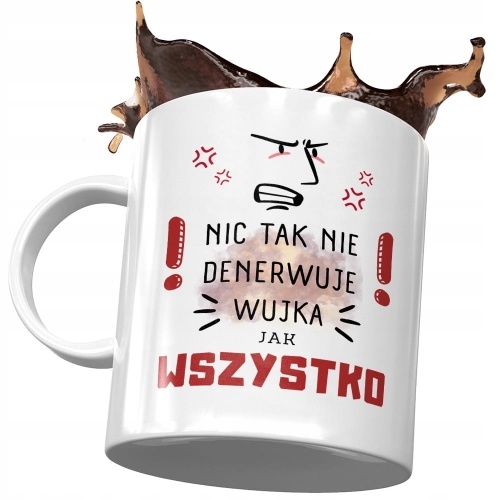 Kubek dla Wujka Wuja Wujaszka rodziny na Prezent z Nadrukiem ze Zdjęciem