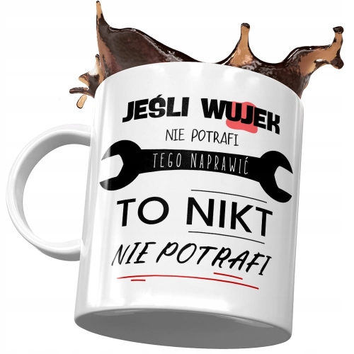 Kubek dla Wujka Wuja Wujaszka rodziny na Prezent z Nadrukiem ze Zdjęciem