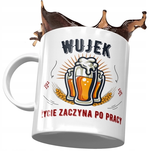 Kubek dla Wujka Wuja Wujaszka rodziny na Prezent z Nadrukiem ze Zdjęciem