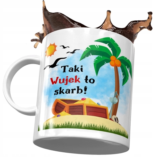 Kubek dla Wujka Wuja Wujaszka rodziny na Prezent z Nadrukiem ze Zdjęciem