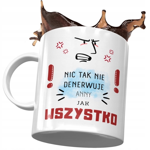 Kubek Dla Anny Żony Przyjaciółki Koleżanki Prezent z Nadrukiem ze Zdjęciem