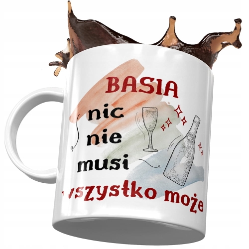 Kubek Dla Basi Koleżanki Żony na Prezent z Nadrukiem ze Zdjęciem
