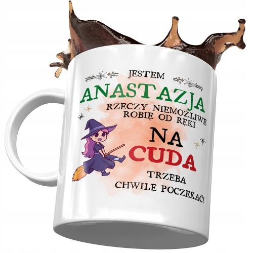 Kubek Dla Anastazji Koleżanki Siostry na Prezent z Nadrukiem ze Zdjęciem