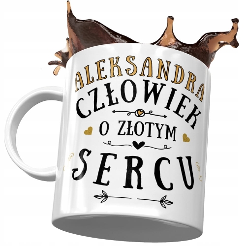 Kubek Dla Aleksandry Koleżanki Żony na Prezent z Nadrukiem ze Zdjęciem