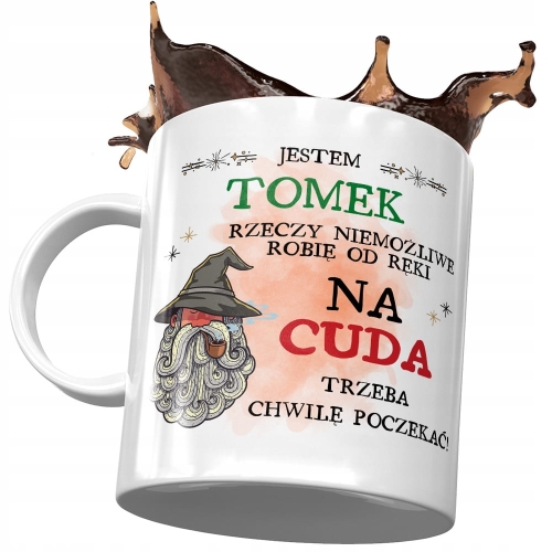 Kubek Dla Tomka Tomasza Kolegi Męża na Prezent z Nadrukiem ze Zdjęciem