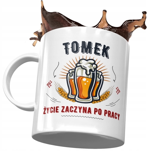 Kubek Dla Tomka Tomasza Kolegi Męża na Prezent z Nadrukiem ze Zdjęciem