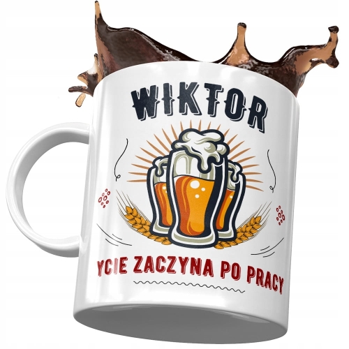 Kubek Dla Wiktora Kolegi Przyjaciela Męża Prezent z Nadrukiem ze Zdjęciem