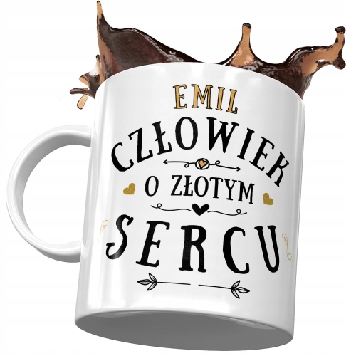 Kubek dla Emila Przyjaciela Kolegi na Prezent z Nadrukiem ze Zdjęciem