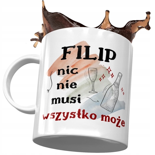 Kubek dla Filipa Przyjaciela Kolegi na Prezent z Nadrukiem ze Zdjęciem