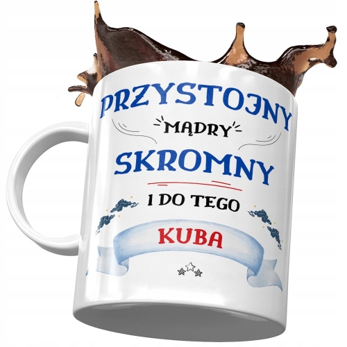 Kubek Dla Jakuba Kuby Kolegi Męża na Prezent z Nadrukiem ze Zdjęciem