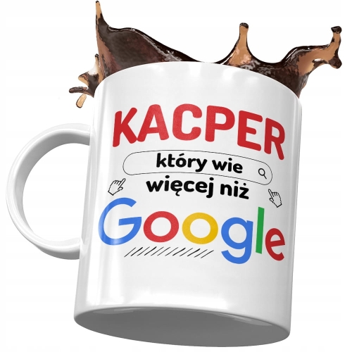 Kubek dla Kacpra Przyjaciela Kolegi na Prezent z Nadrukiem ze Zdjęciem