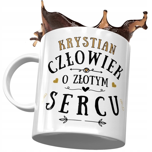 Kubek dla Krystiana Kolegi Męża Chłopaka Prezent z Nadrukiem ze Zdjęciem