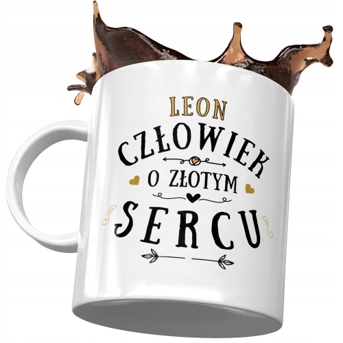 Kubek dla Leona Przyjaciela Kolegi na Prezent z Nadrukiem ze Zdjęciem