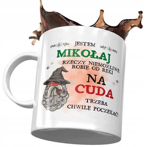 Kubek Dla Mikołaja Kolegi Przyjaciela na Prezent z Nadrukiem ze Zdjęciem