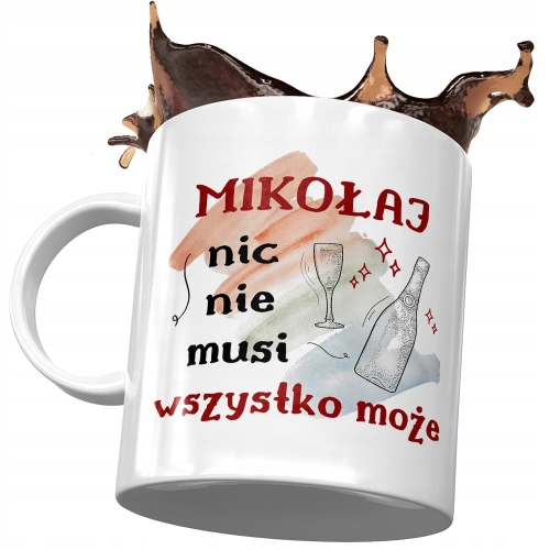 Kubek Dla Mikołaja Kolegi Przyjaciela na Prezent z Nadrukiem ze Zdjęciem