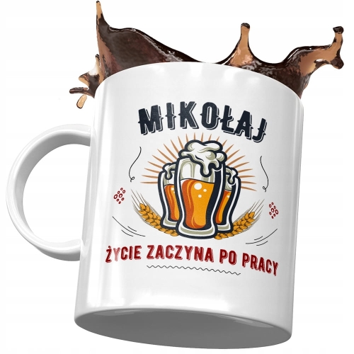 Kubek Dla Mikołaja Kolegi Przyjaciela na Prezent z Nadrukiem ze Zdjęciem