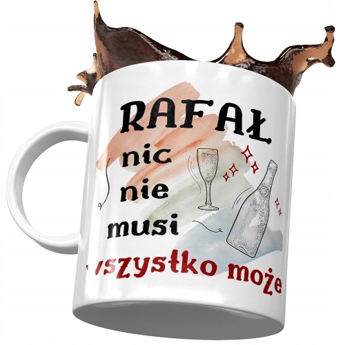 Kubek dla Rafała Kolegi Przyjaciela na Prezent z Nadrukiem ze Zdjęciem