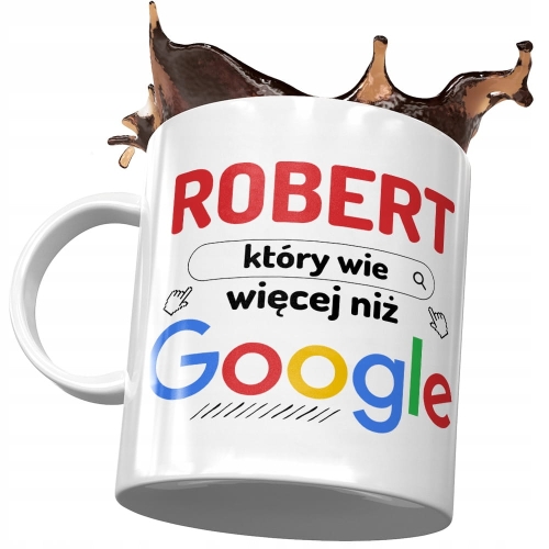 Kubek dla Roberta Przyjaciela Kolegi na Prezent z Nadrukiem ze Zdjęciem