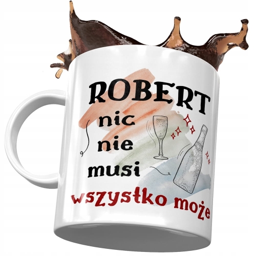 Kubek dla Roberta Przyjaciela Kolegi na Prezent z Nadrukiem ze Zdjęciem