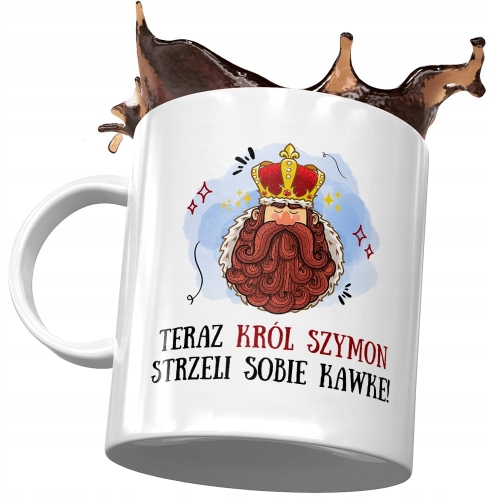 Kubek Dla Szymona Kolegi Przyjaciela na Prezent z Nadrukiem ze Zdjęciem