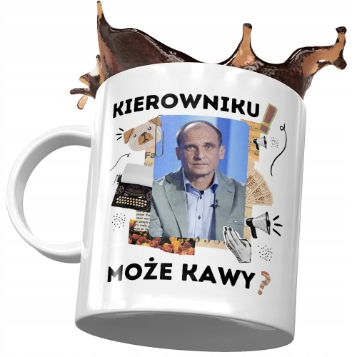 Kubek Paweł Kukiz Kukiz 15 Politycy na Prezent z Nadrukiem ze Zdjęciem