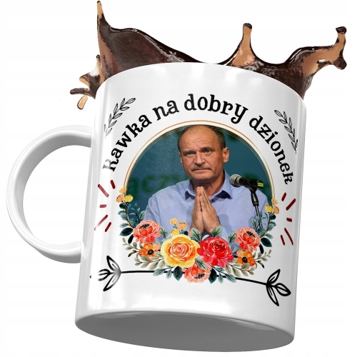 Kubek Paweł Kukiz Kukiz 15 Politycy na Prezent z Nadrukiem ze Zdjęciem