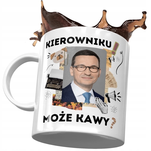 Kubek Mateusz Morawiecki Premier Politycy Prezent z Nadrukiem ze Zdjęciem