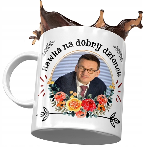 Kubek Mateusz Morawiecki Premier Politycy Prezent z Nadrukiem ze Zdjęciem