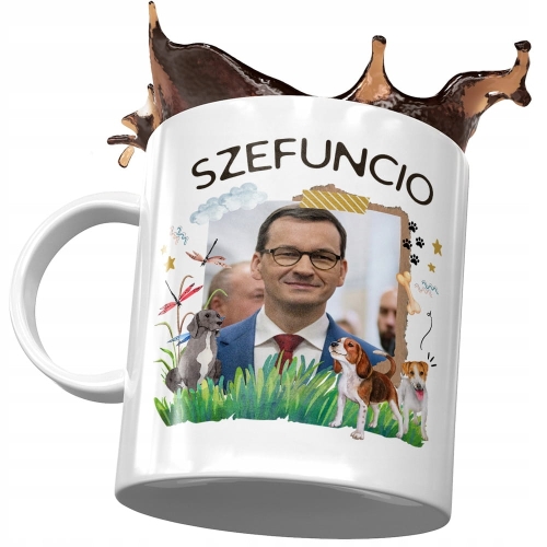 Kubek Mateusz Morawiecki Premier Politycy Prezent z Nadrukiem ze Zdjęciem