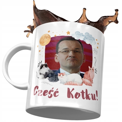 Kubek Mateusz Morawiecki Premier Politycy Prezent z Nadrukiem ze Zdjęciem