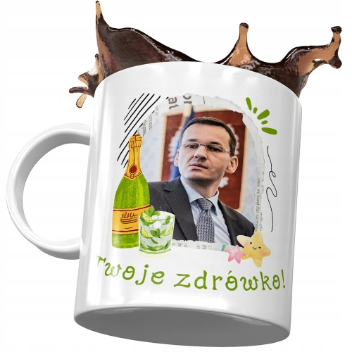 Kubek Mateusz Morawiecki Premier Politycy Prezent z Nadrukiem ze Zdjęciem