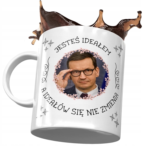 Kubek Mateusz Morawiecki Premier Politycy Prezent z Nadrukiem ze Zdjęciem