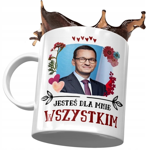 Kubek Mateusz Morawiecki Premier Politycy Prezent z Nadrukiem ze Zdjęciem