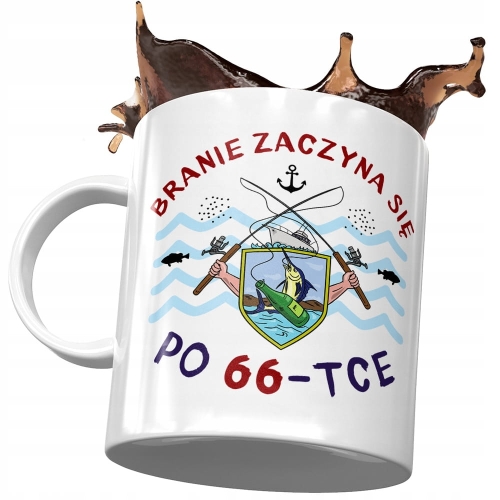 Kubek na Urodziny 66 66te 66-te Idealny Prezent z Nadrukiem ze Zdjęciem