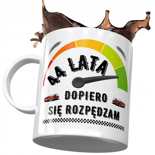 Kubek na Urodziny 44 44te 44-te Idealny Prezent z Nadrukiem ze Zdjęciem