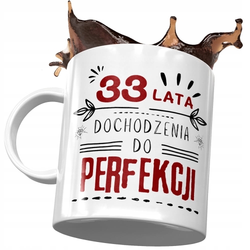 Kubek na Urodziny 33 33cie 33-cie Idealny Prezent z Nadrukiem ze Zdjęciem