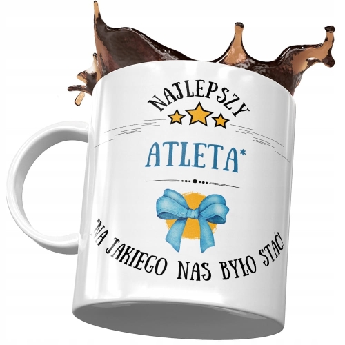 Kubek Dla Atlety Najlepszy Atleta Prezent z Nadrukiem ze Zdjęciem
