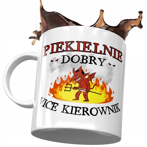 Kubek Dla Vice Kierownika Piekielnie Dobry Vice z Nadrukiem ze Zdjęciem