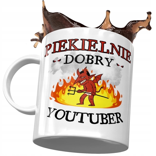 Kubek Dla YouTubera Piekielnie Dobry YouTuber z Nadrukiem ze Zdjęciem