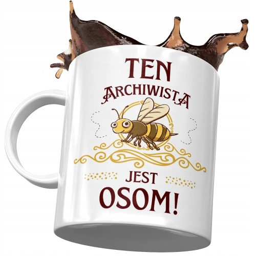 Kubek Dla Archiwisty Ten Archiwista Jest Osom! z Nadrukiem ze Zdjęciem