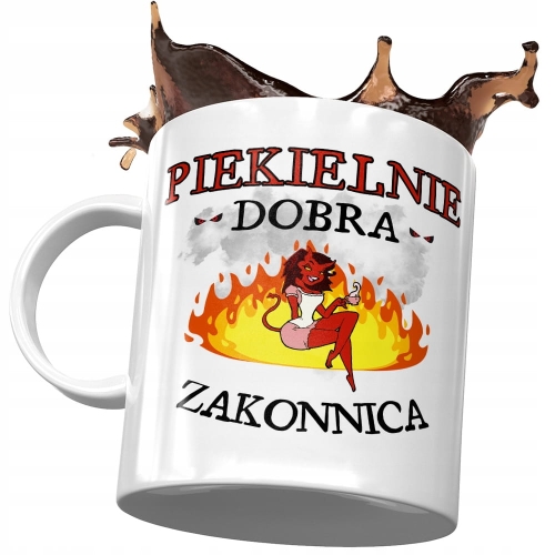 Kubek Dla Zakonnicy Piekielnie Dobra Zakonnika z Nadrukiem ze Zdjęciem