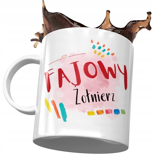 Kubek Dla Żołnierza Fajowy Żołnierz z Nadrukiem ze Zdjęciem