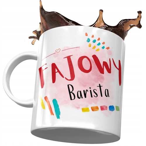 Kubek Dla Baristy Fajowy Barista na Prezent z Nadrukiem ze Zdjęciem