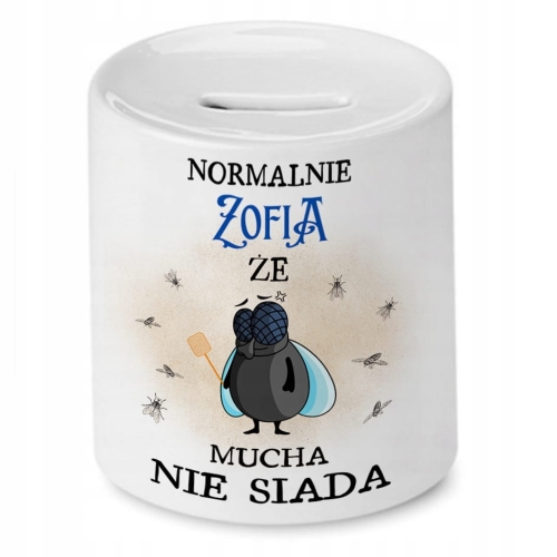 Skarbonka dla Zofii na Urodziny na Prezent z Nadrukiem ze Zdjęciem